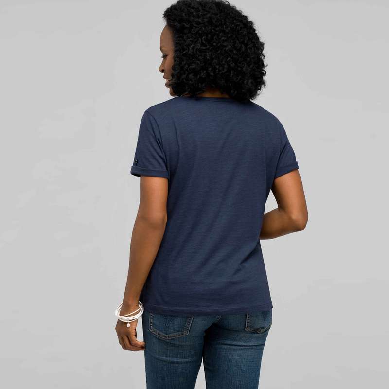 Scoop Neck Tee with Applique, , large image number 1